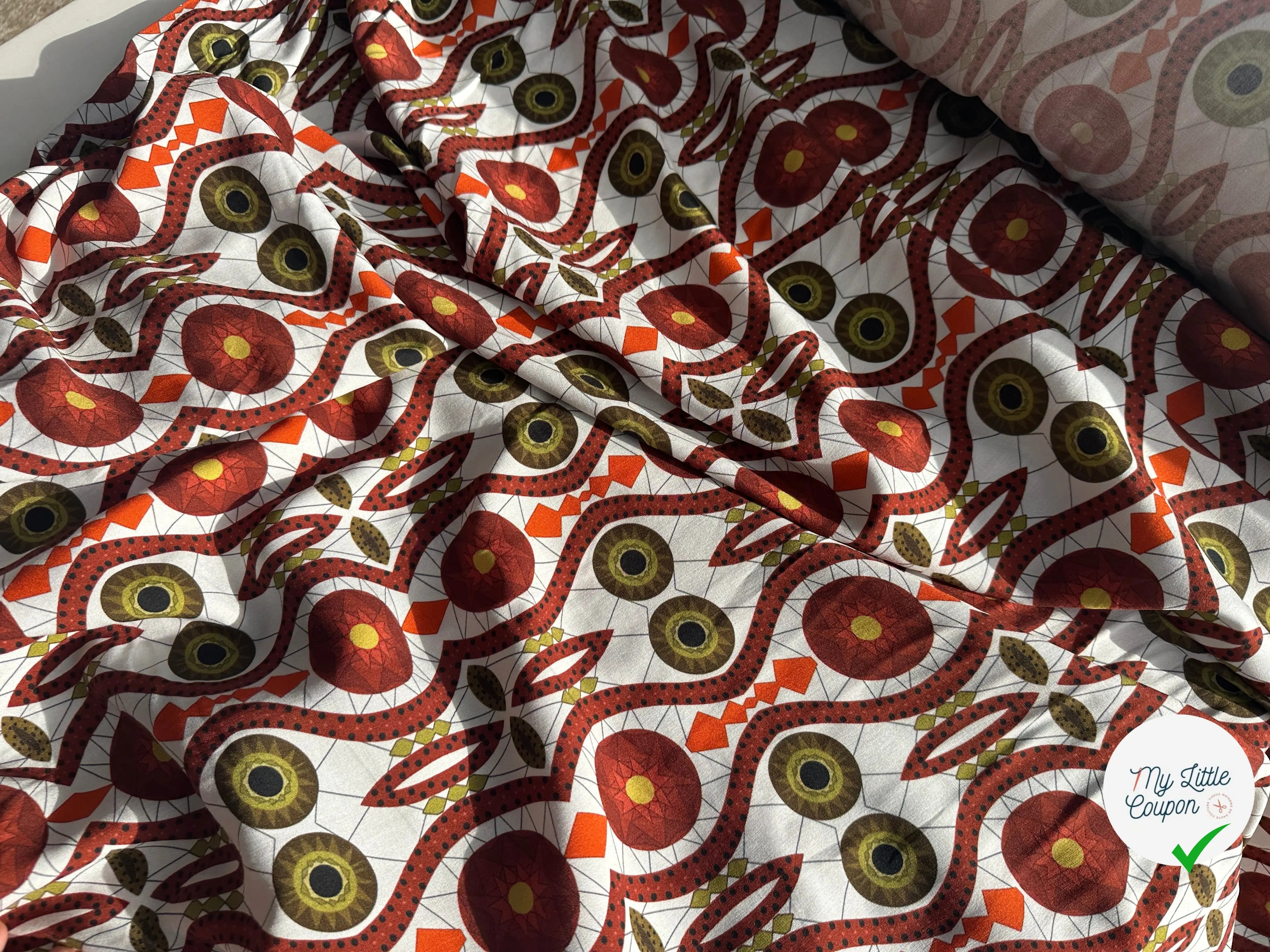 VISCOSE JARDIN DE FOLIE TENDANCE ORANGEJUICE MLC INTERN