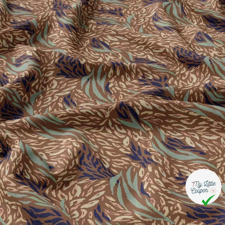 VISCOSE KALLIS MARRON / BLEU - My Little Coupon
