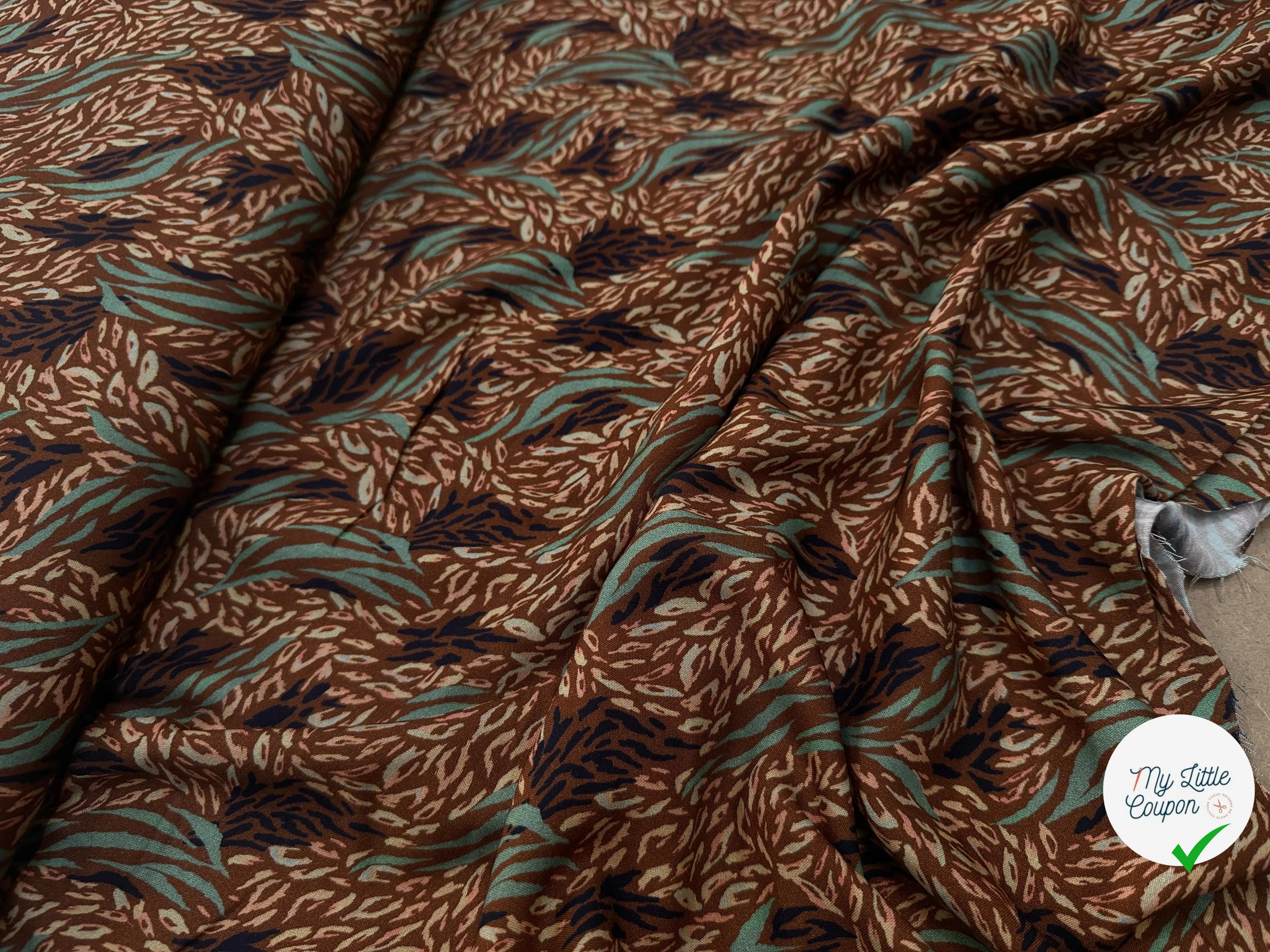 VISCOSE KALLIS MARRON / BLEU - My Little Coupon