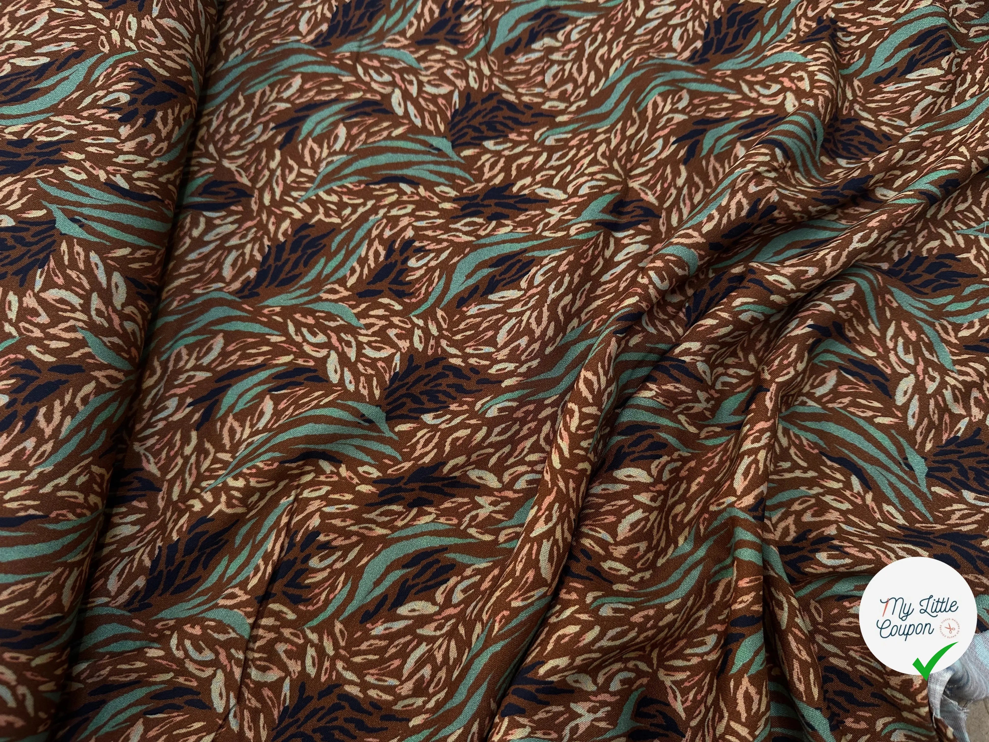 VISCOSE KALLIS MARRON / BLEU - My Little Coupon