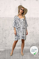 VISCOSE LIN CHAINE ET TRAME OISEAUX BLANC - My Little Coupon