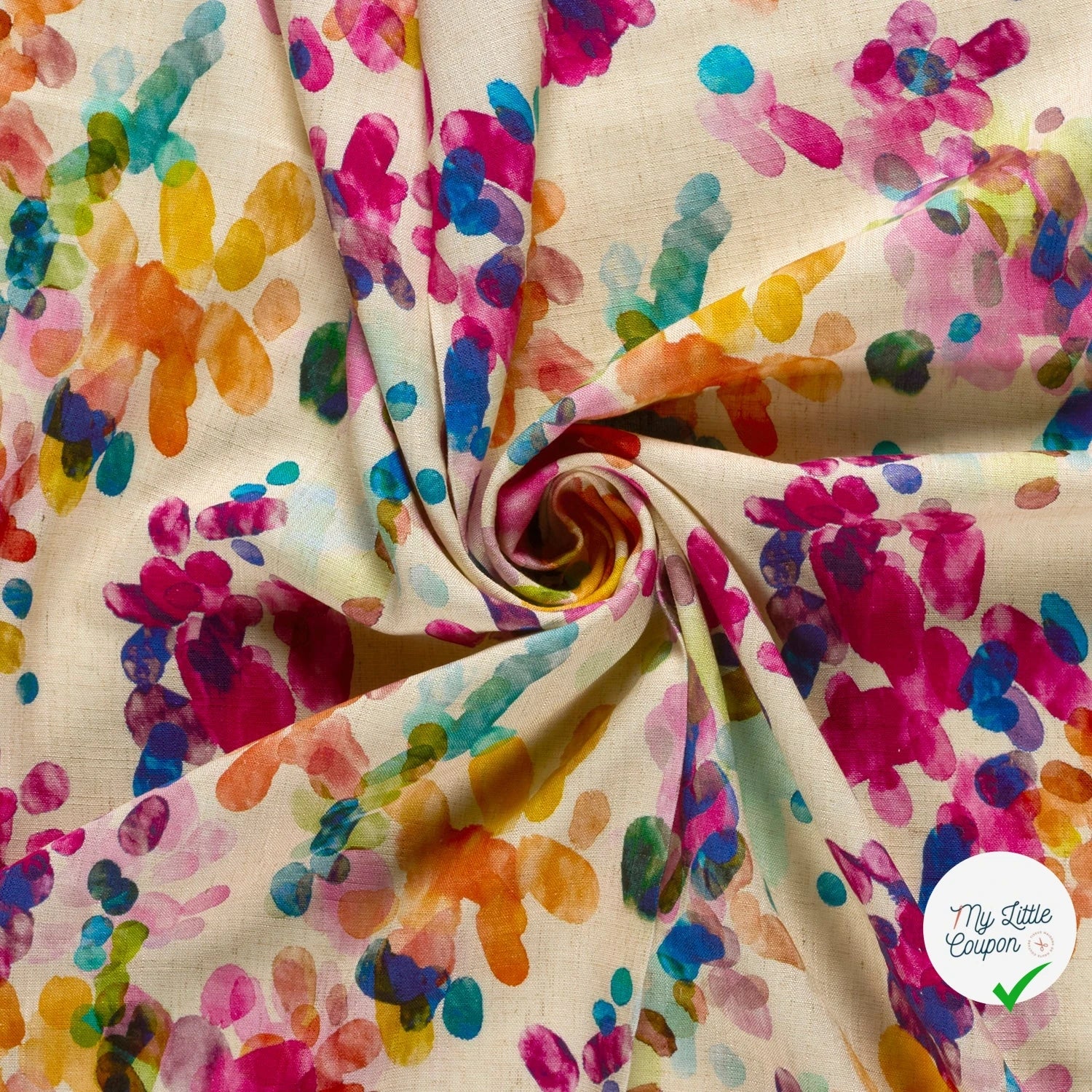 VISCOSE LIN FLOWERS 3 - My Little Coupon