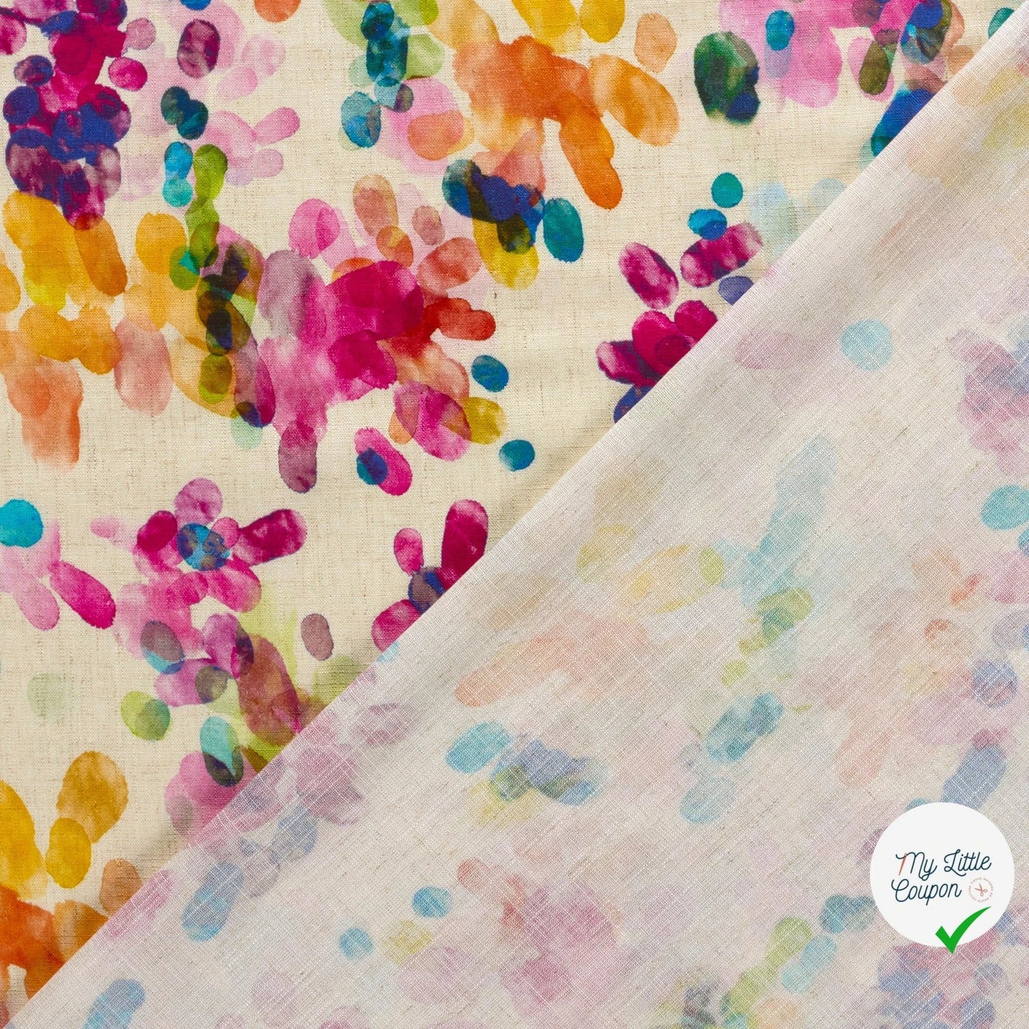VISCOSE LIN FLOWERS 3 - My Little Coupon