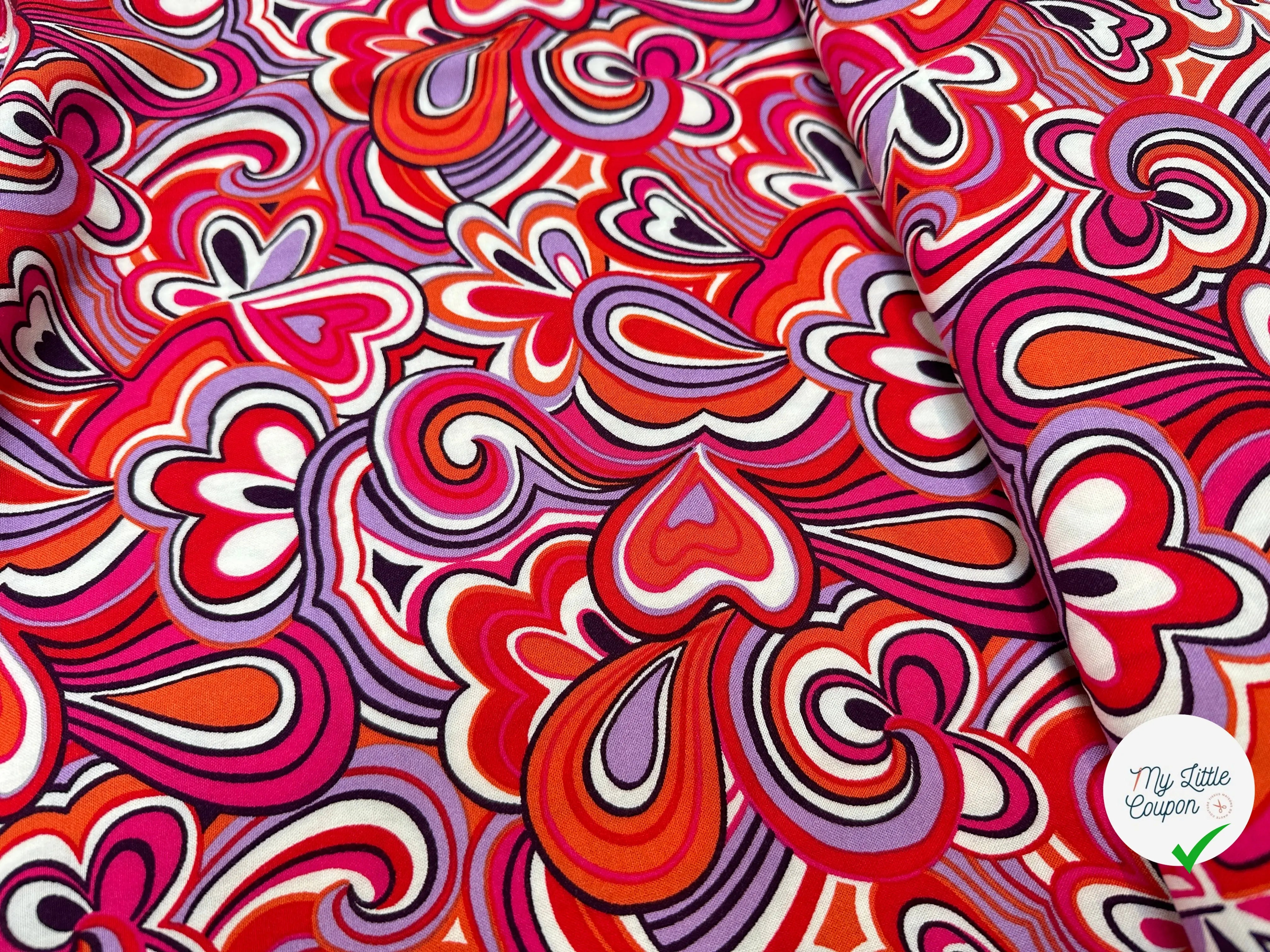 VISCOSE MIKA2 ROSE / ORANGE - My Little Coupon