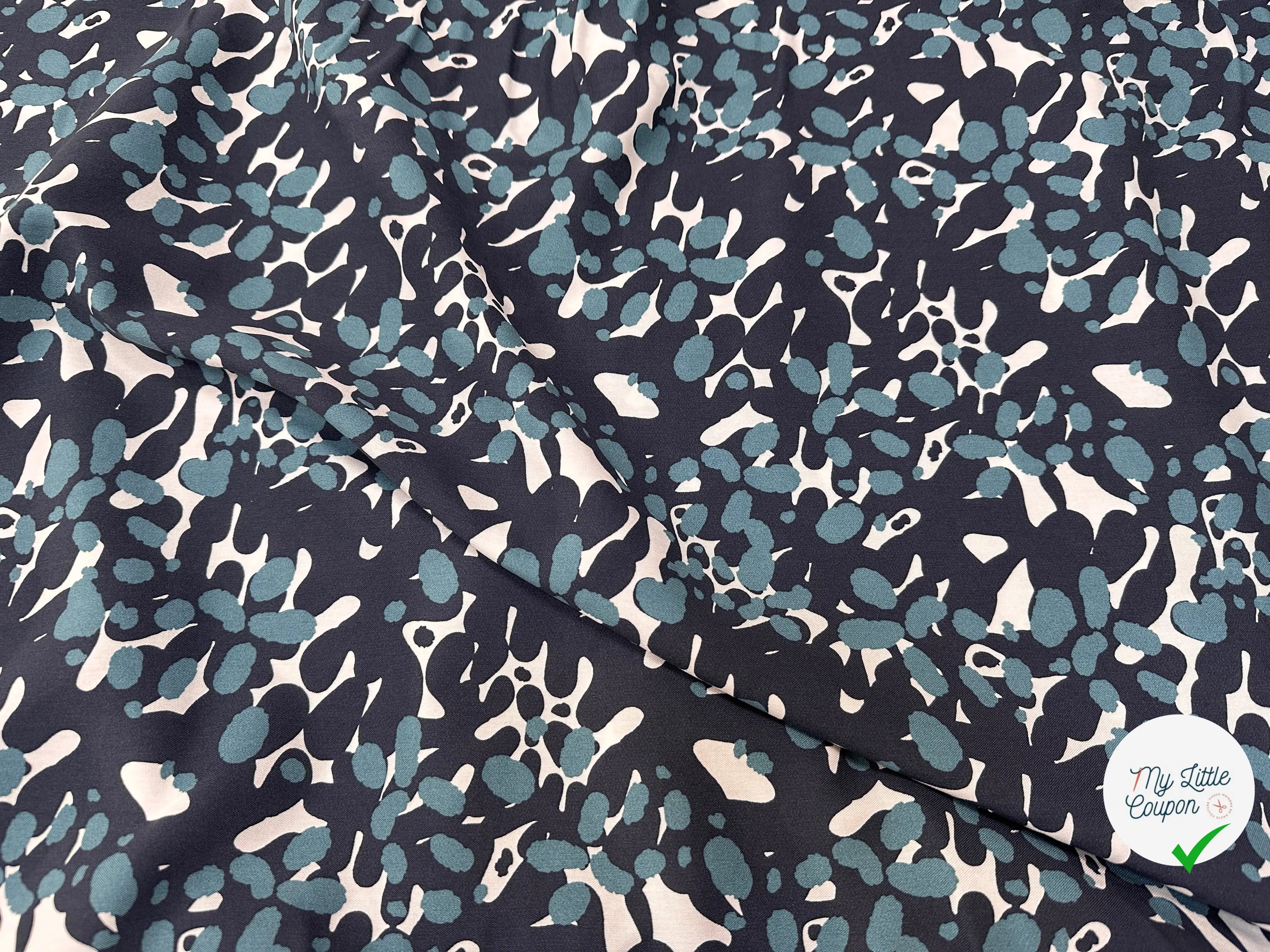 VISCOSE MOWALI BLANC / INDIGO - My Little Coupon