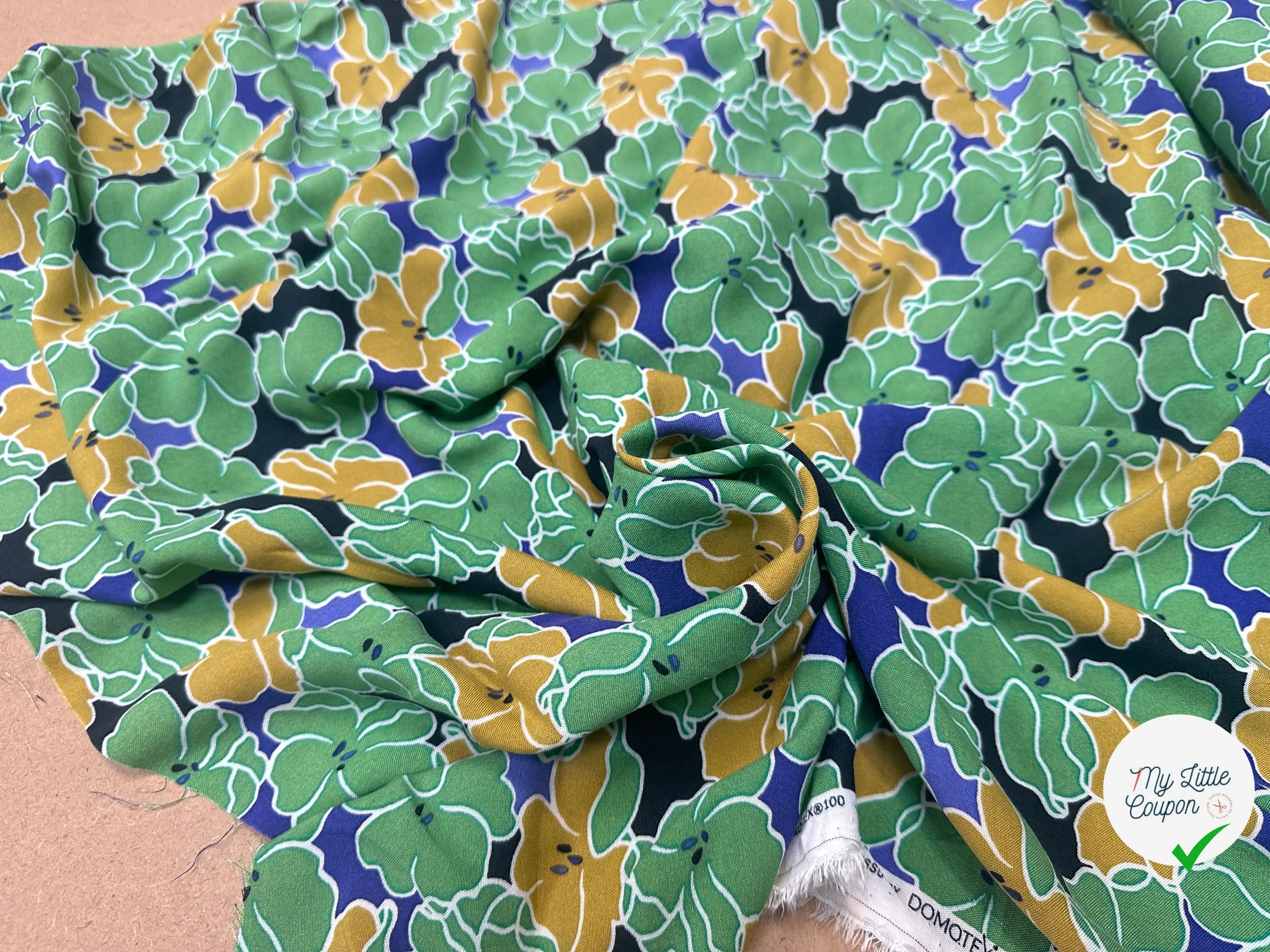VISCOSE NELINE NOIR / VERT 1B Y17X 150 - My Little Coupon