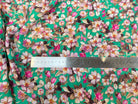 VISCOSE NYLON CREPE TISSU IMPRIMÉ FLEURS VERT - My Little Coupon