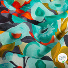 VISCOSE NYLON OTTOMAN FLOWERS - My Little Coupon