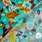 VISCOSE NYLON OTTOMAN FLOWERS - My Little Coupon