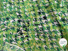 VISCOSE NYLON TWILL TISSU IMPRIMÉ ABSTRAIT VERT - My Little Coupon