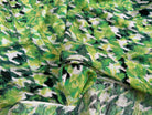 VISCOSE NYLON TWILL TISSU IMPRIMÉ ABSTRAIT VERT - My Little Coupon