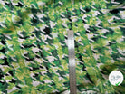 VISCOSE NYLON TWILL TISSU IMPRIMÉ ABSTRAIT VERT - My Little Coupon