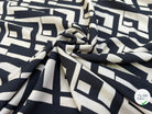VISCOSE OPTIQUE NOIR ET BLANC 140 CM - My Little Coupon