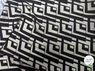 VISCOSE OPTIQUE NOIR ET CRÈME FONCÉ 140 CM - My Little Coupon