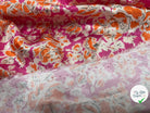 VISCOSE PARADIS DE FLEURS ROSÉES- coupon de tissu de 1 mètre - My Little Coupon - tissu - coudre