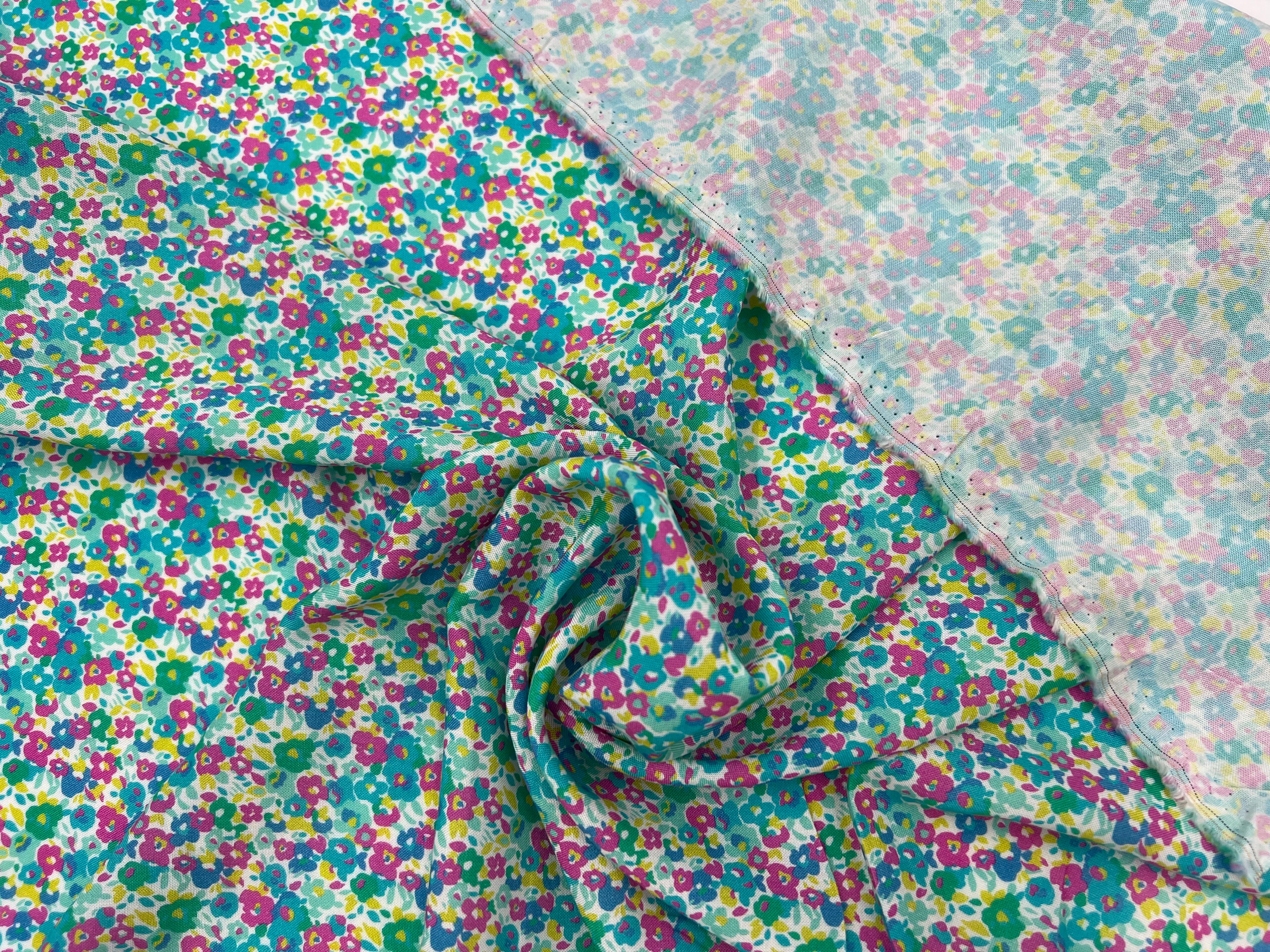 VISCOSE PARTERRE DE FLEURS MULTICOLORES MLC INTERN