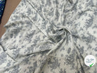 VISCOSE POMPADOUR BLANC CASSE / GRIS - My Little Coupon