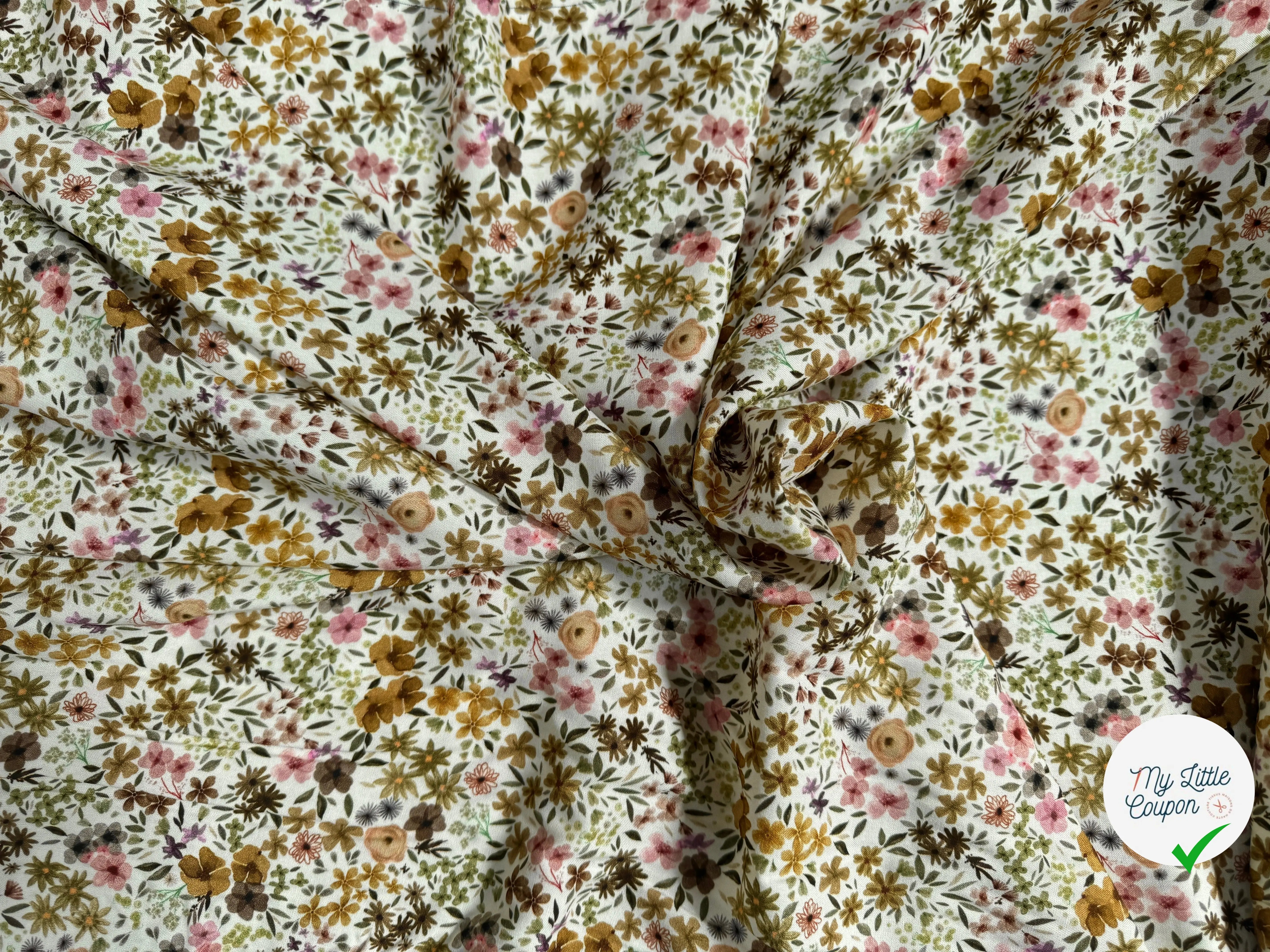 VISCOSE ROMANE NATUREL / LILAS - My Little Coupon