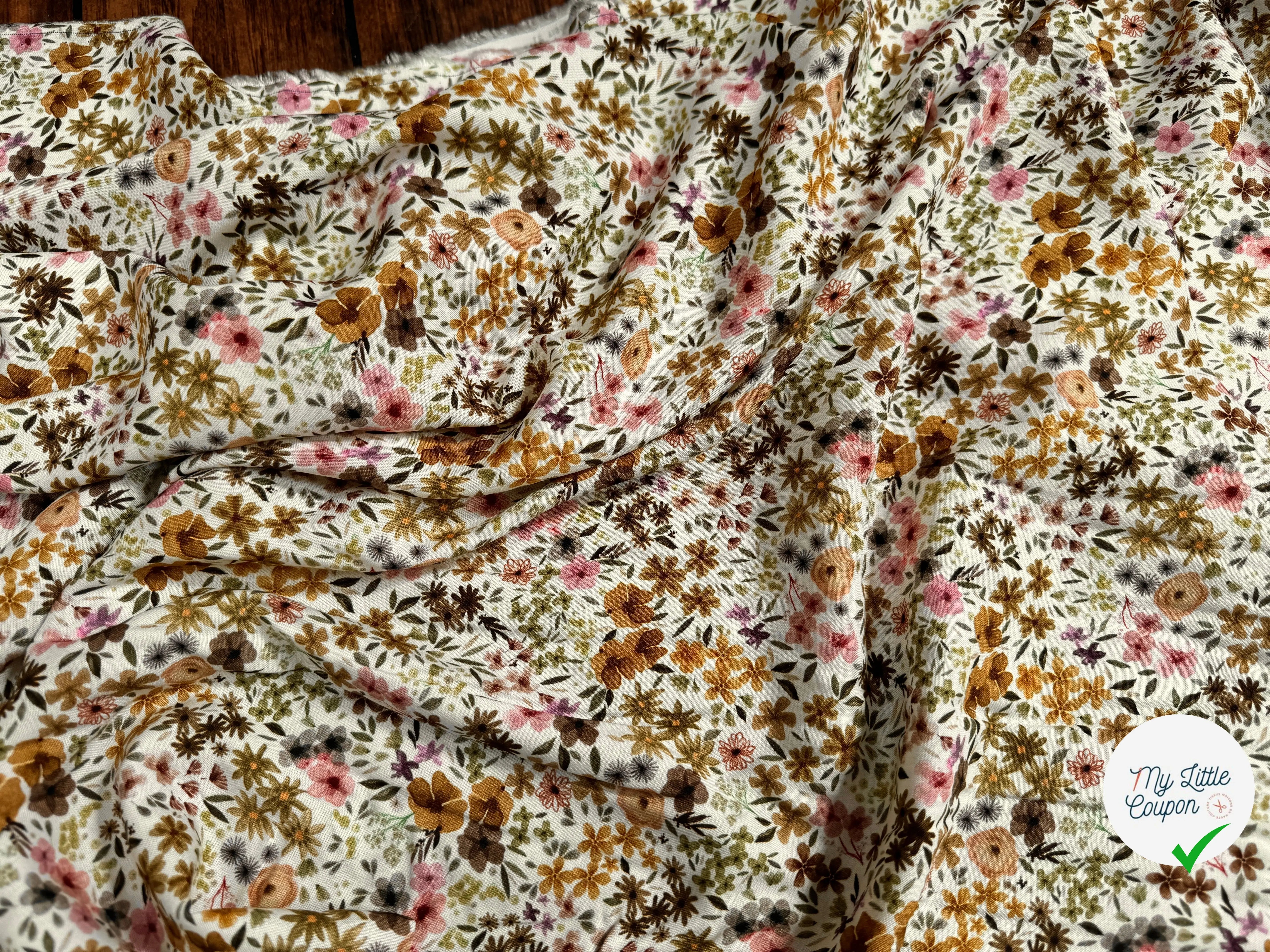 VISCOSE ROMANE NATUREL / LILAS - My Little Coupon
