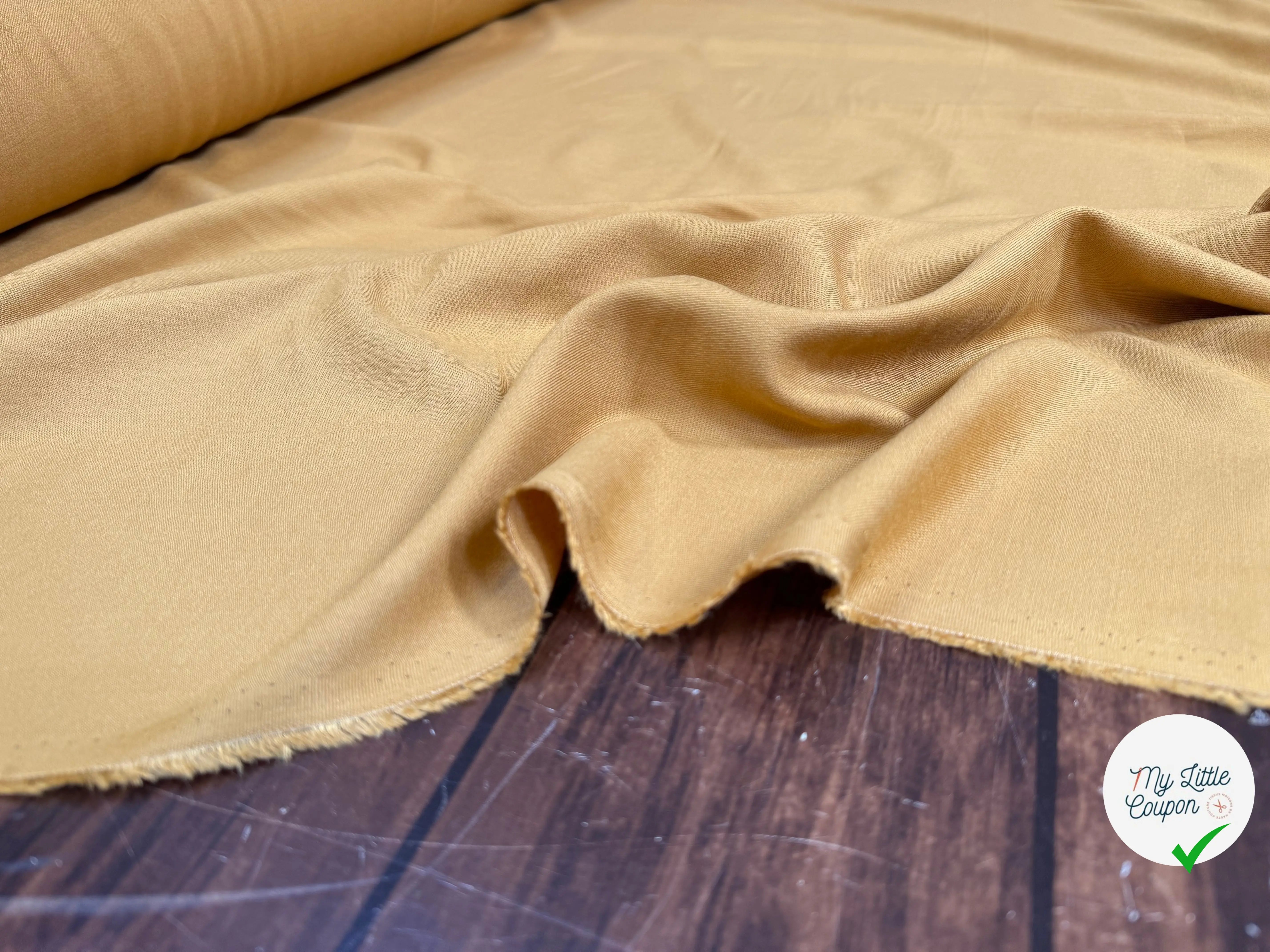 VISCOSE SALOME OCRE 100% VISCOSE - My Little Coupon