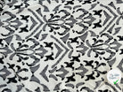 VISCOSE SATIN TISSU IMPRIMÉ TACHES NOIR - My Little Coupon