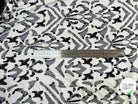 VISCOSE SATIN TISSU IMPRIMÉ TACHES NOIR - My Little Coupon