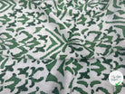 VISCOSE SATIN TISSU IMPRIMÉ TACHES VERT - My Little Coupon