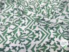 VISCOSE SATIN TISSU IMPRIMÉ TACHES VERT - My Little Coupon