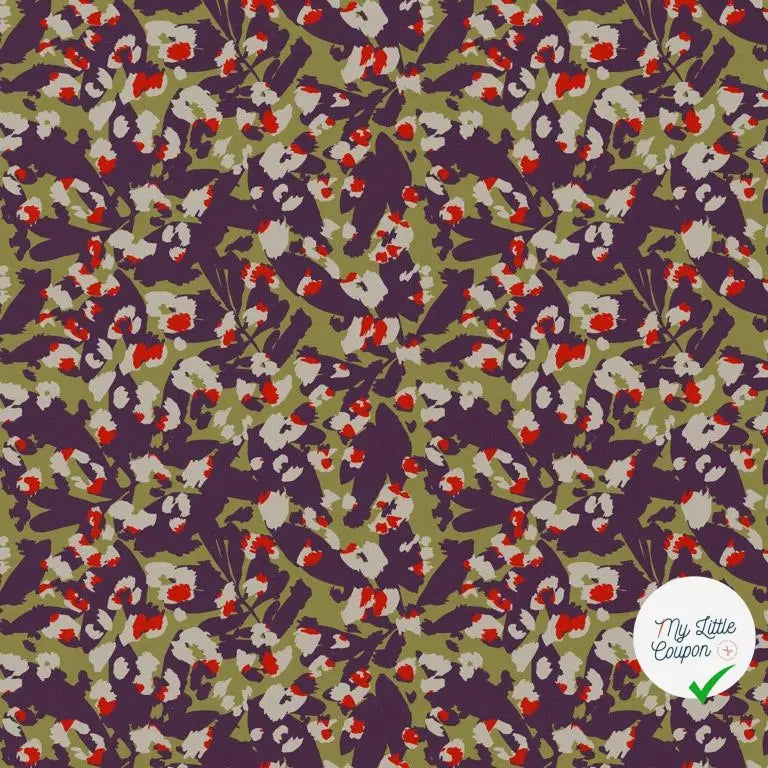 VISCOSE SAVARTY OLIVE / ROUGE 1G D5X 150 - My Little Coupon