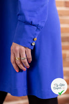 VISCOSE SERGÉE BLEU ROI SUPERBE TENUE - My Little Coupon