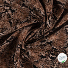 Viscose stretch imprimée serpent taupe - drapé