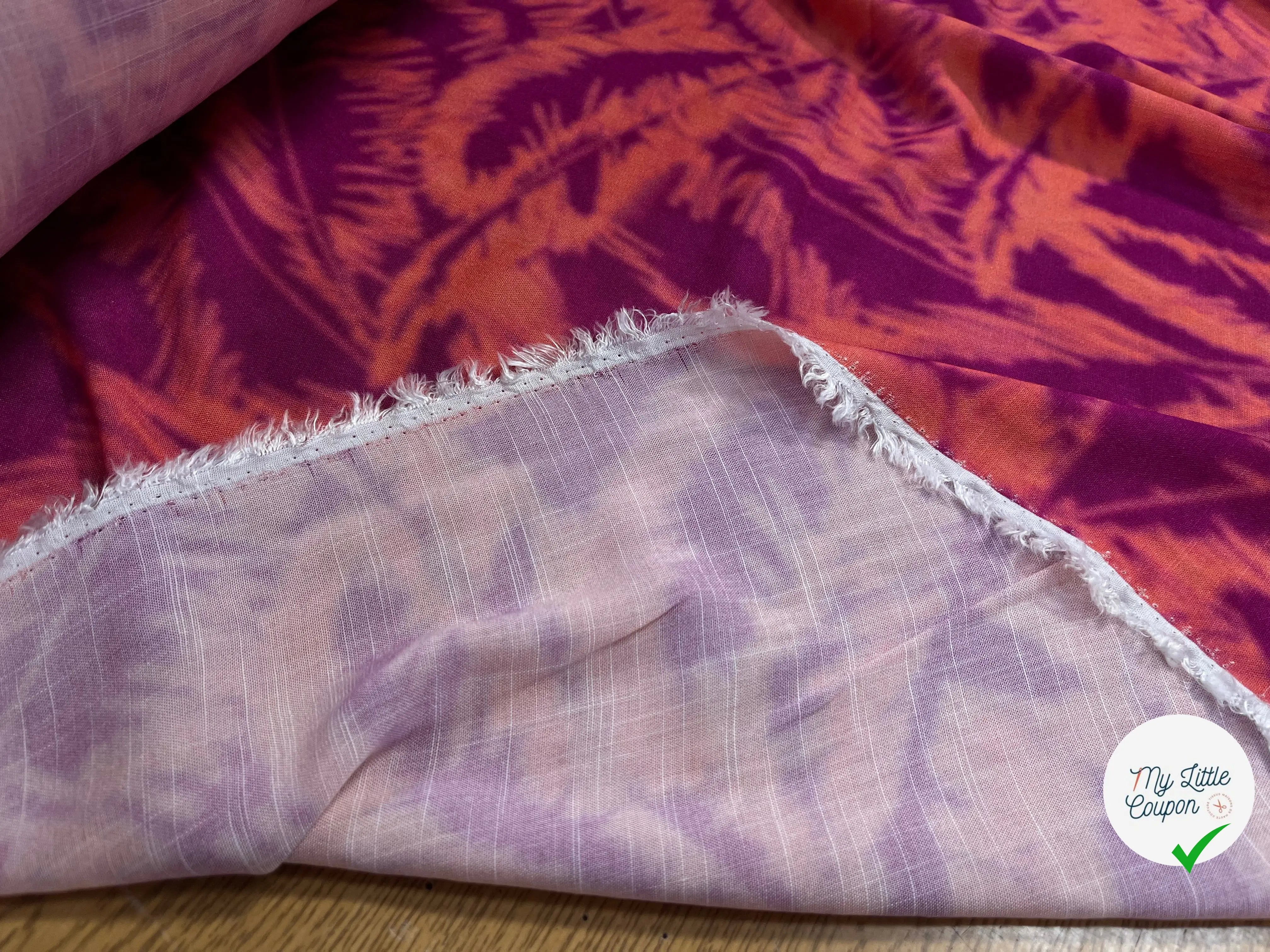 VISCOSE TIE&DYE ROSE&VIOLET - My Little Coupon