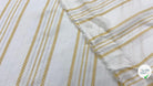 VISCOSE TISSÉ RAYURES MAÏS ET MÉTAL ARGENTÉ - My Little Coupon - tissu - coudre