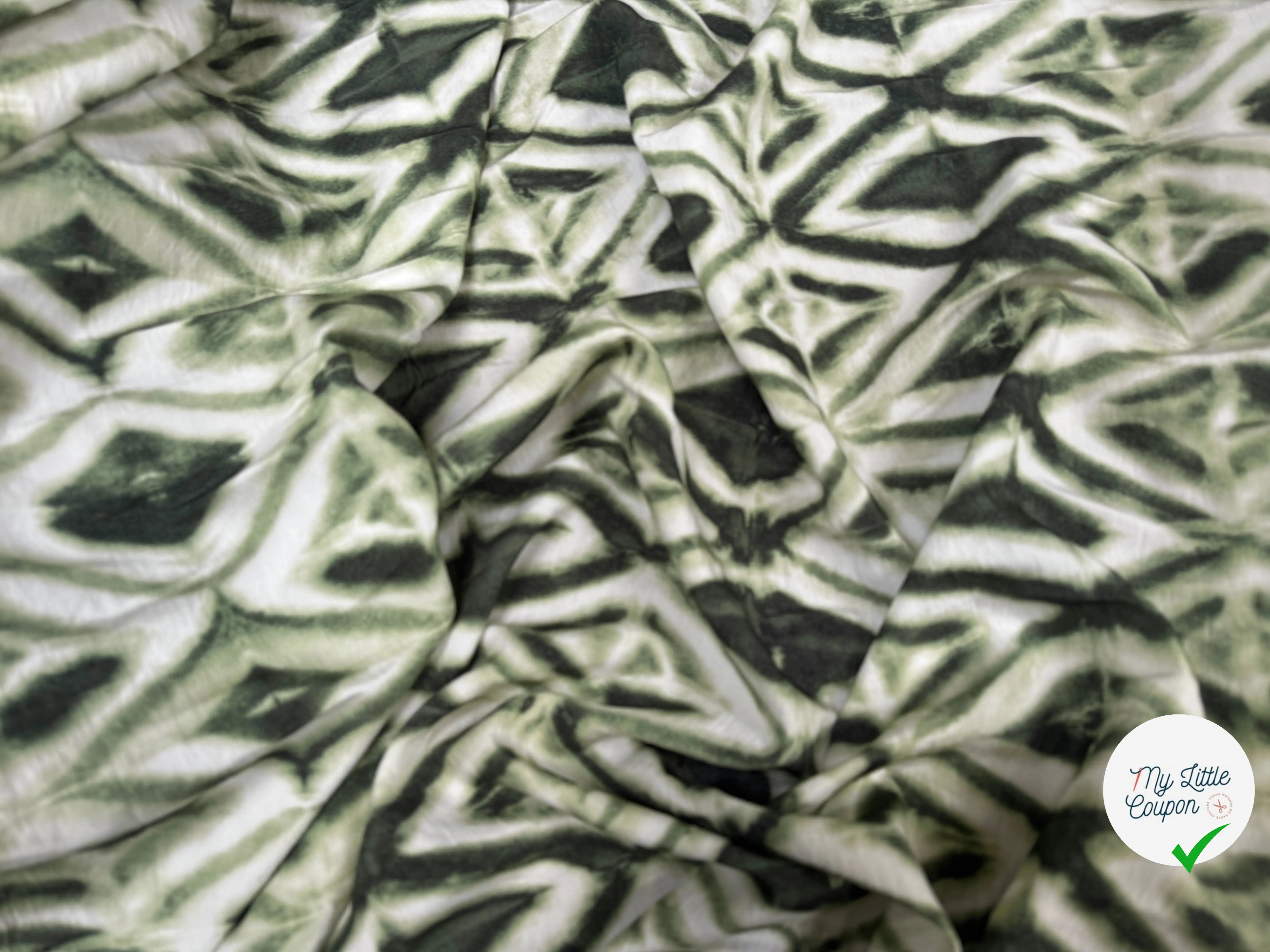 VISCOSE TOUCHE PEAU DE PECHE VERT - My Little Coupon