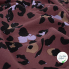 VISCOSE TWILL PRINT LEOPARD LILAC - BLACK - My Little Coupon