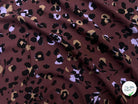 VISCOSE TWILL PRINT LEOPARD LILAC - BLACK - My Little Coupon