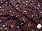 VISCOSE TWILL PRINT LEOPARD LILAC - BLACK - My Little Coupon
