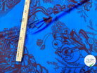 VISCOSE VELOUTÉ SUBLIME BLEU ARFICA LEGEREMENT SATINÉE - My Little Coupon