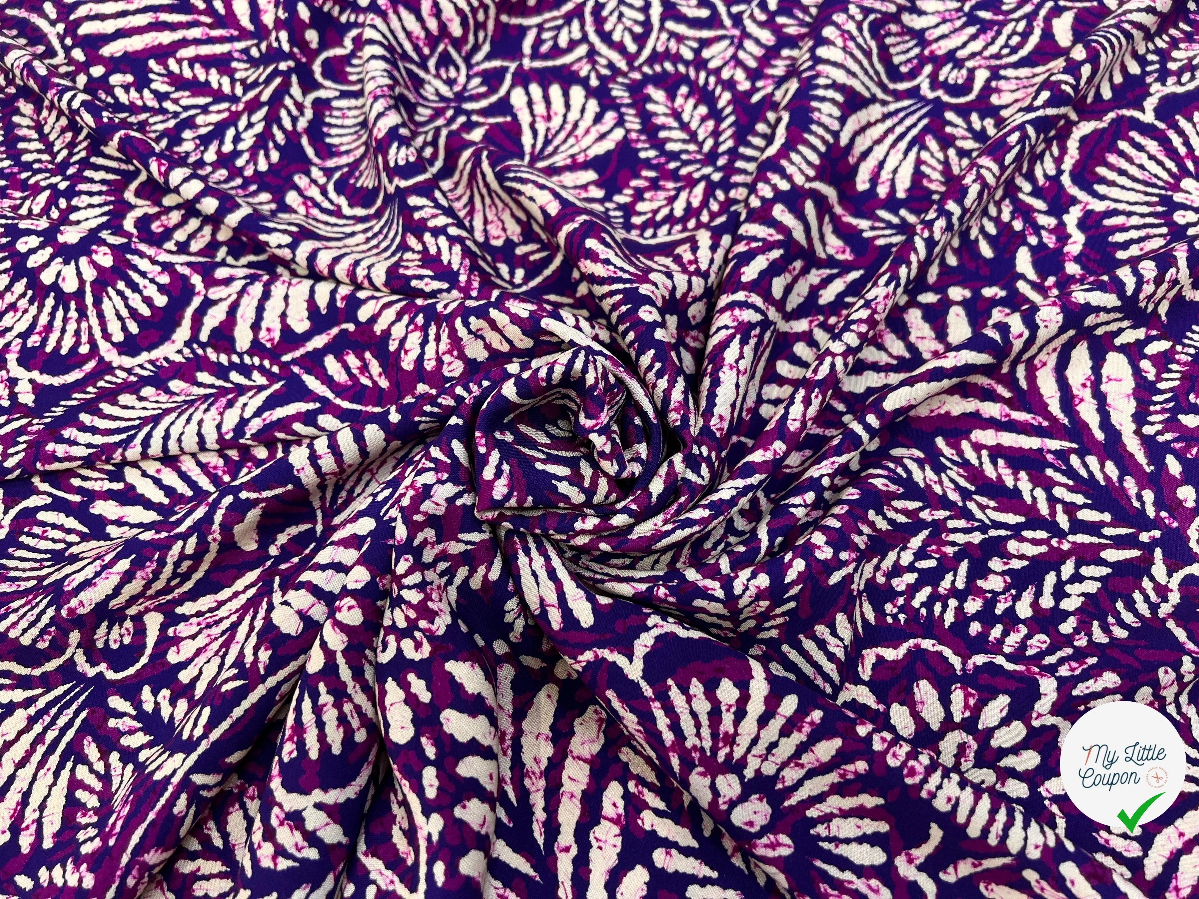 VISCOSE VIOLETTA VIOLET 140 CM - My Little Coupon