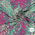 VISCOSE VORTEX JERSEY ABSTRACT ABSTRAIT ROSE - My Little Coupon