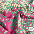 VISCOSE VORTEX JERSEY ABSTRACT ABSTRAIT ROSE - My Little Coupon