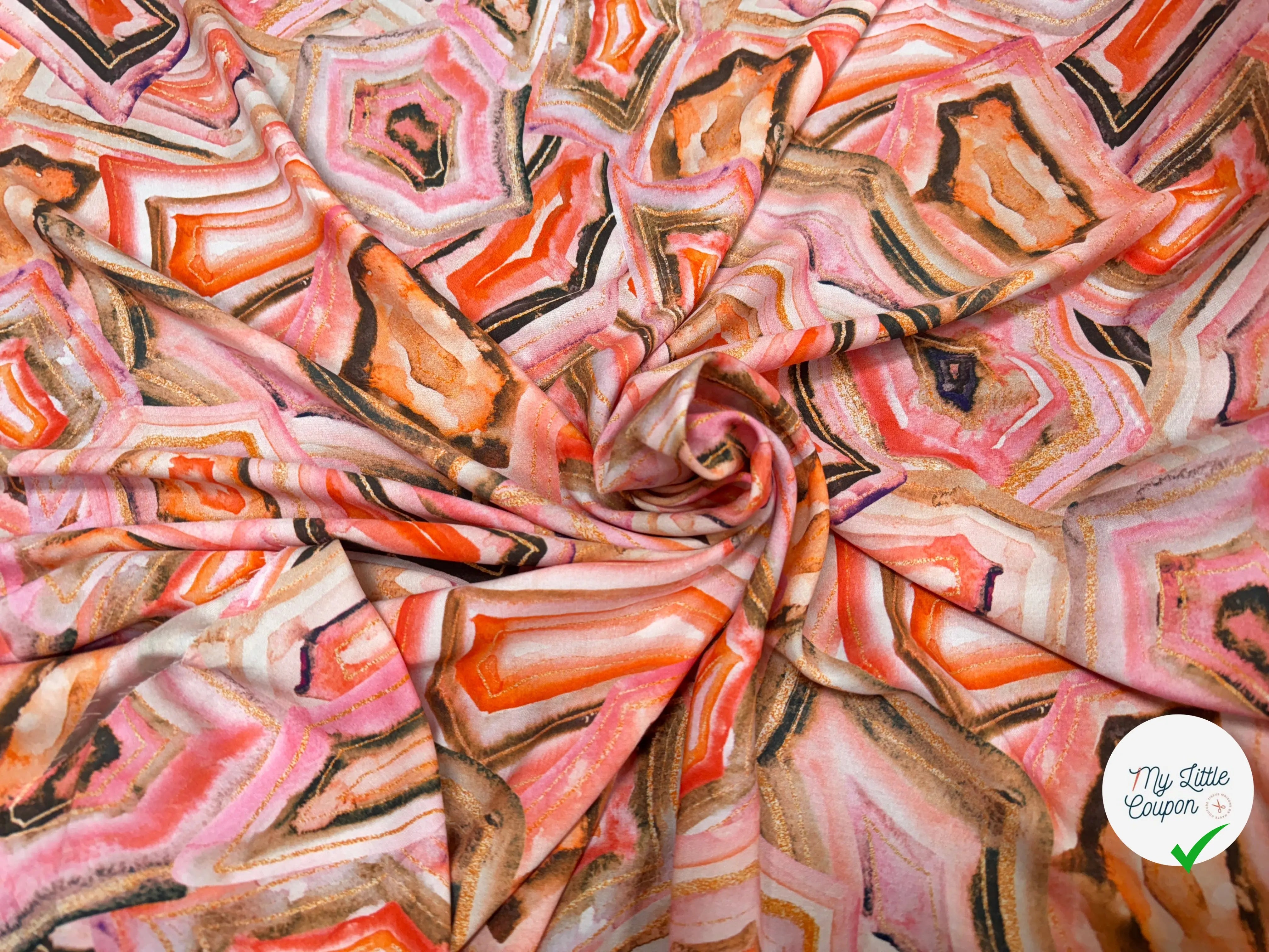 VISCOSE WOVEN DIGITAL STYLEZ GEOMETRIC - My Little Coupon