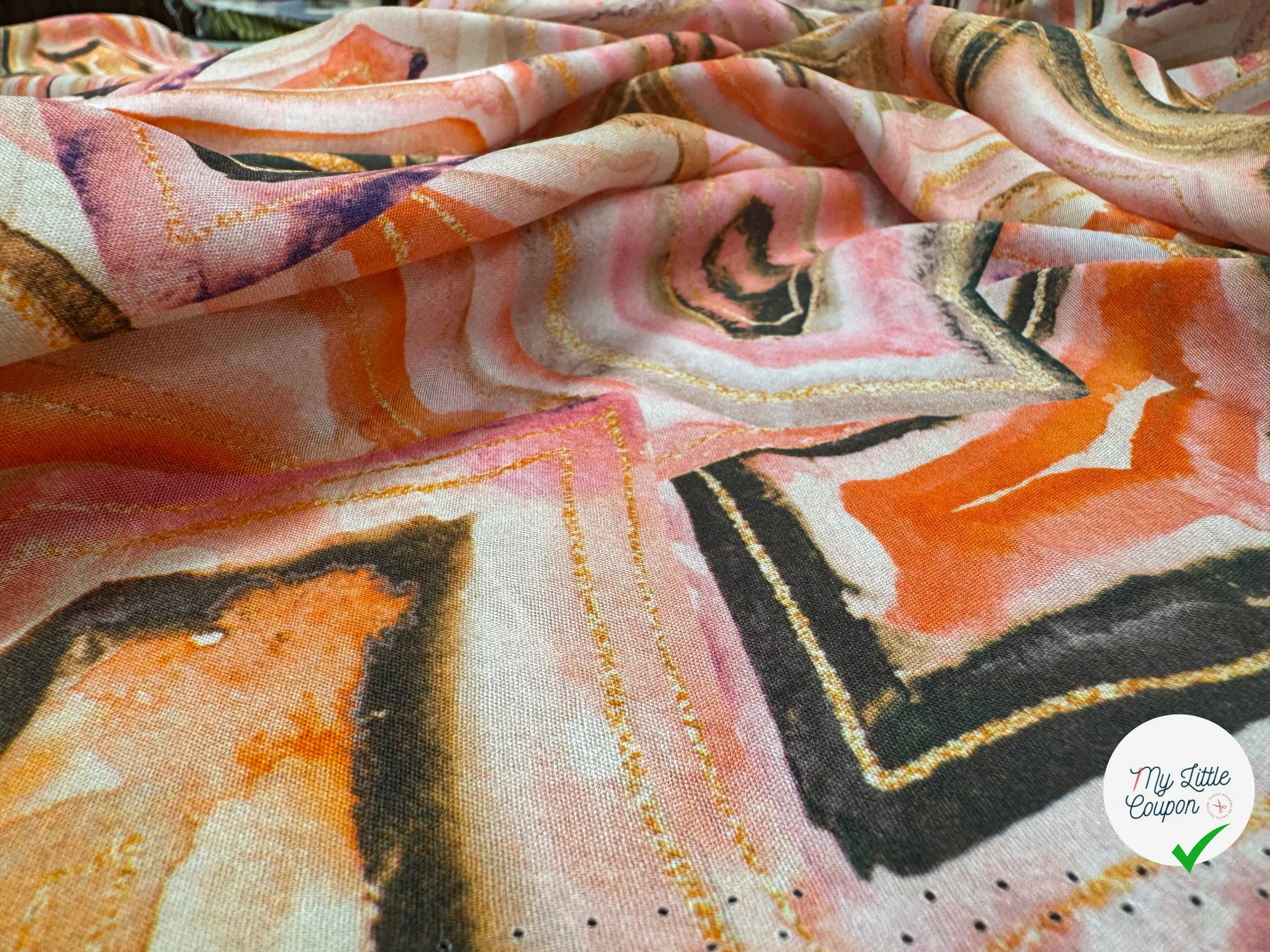 VISCOSE WOVEN DIGITAL STYLEZ GEOMETRIC - My Little Coupon