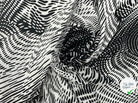 VOILE CHIFFON BLACK AND WHITE ANIMALIER MLC INTERN