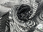 VOILE CHIFFON BLACK AND WHITE ANIMALIER MLC INTERN