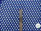 VOILE CHIFFON BLEU FRANC CLASSIQUE ET PANACHE POIS MLC INTERN