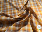 VOILE COTON CARREAUX ORANGE - My Little Coupon