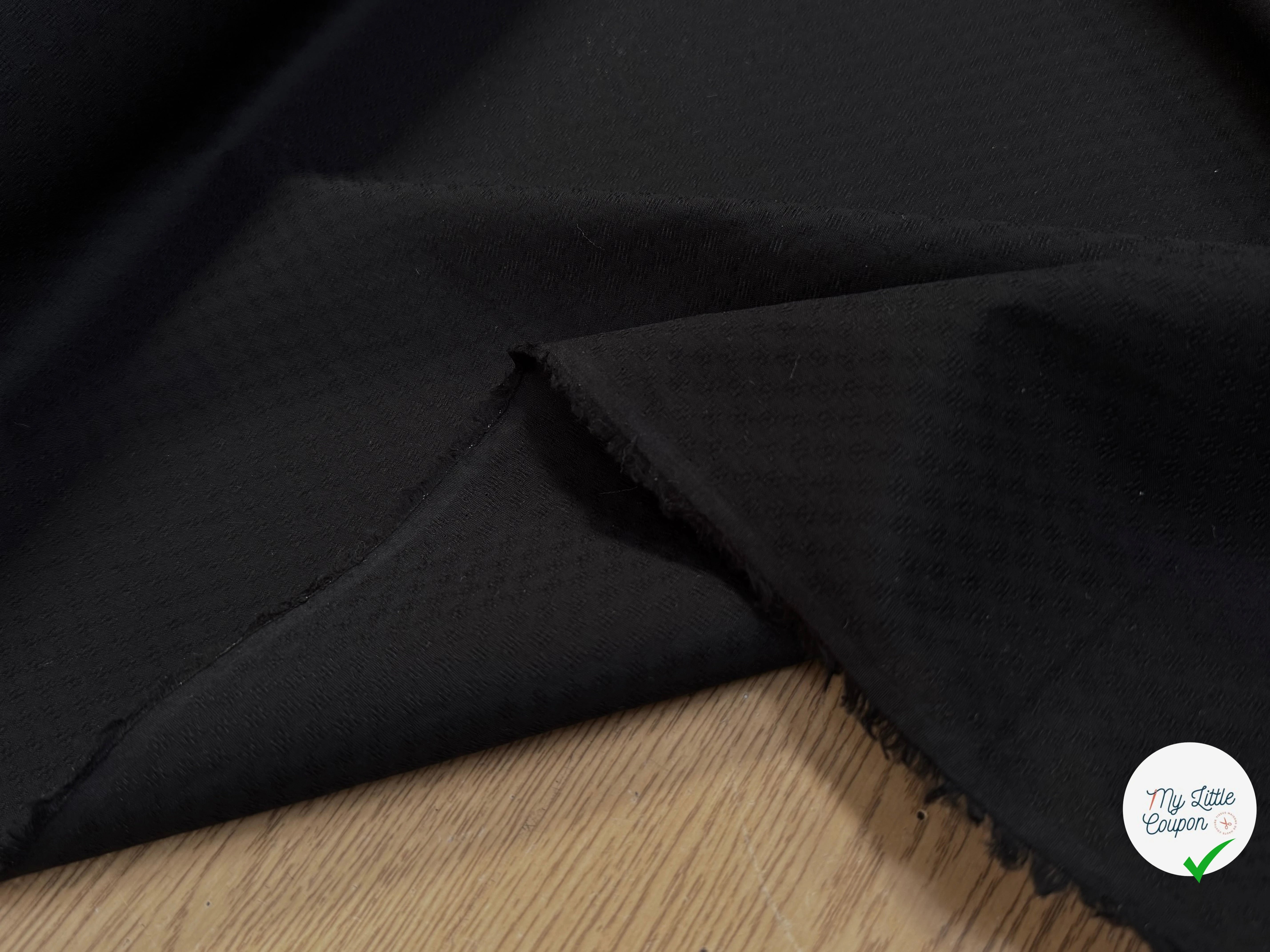 VOILE COTON TISSÉ CERCLE EN LEGER RELIEF - My Little Coupon