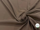 VOILE CREPÉ POLYVISCOSE MARRON - My Little Coupon
