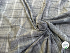 VOILE DE COTON À CARREAUX FINE RAYURES GRIS - My Little Coupon